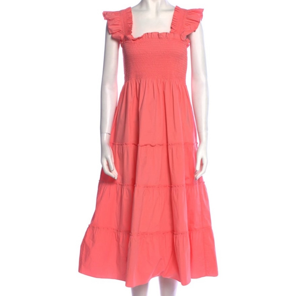Hill House Ellie Nap Dress XS coral cotton spandex